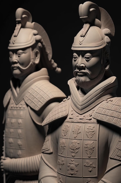 Het machtige leger van Chinese terracottastrijders Prachtige sculpturen uit het oude China