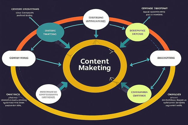 Foto het maximaliseren van de impact van inhoud een holistische benadering van contentmarketing