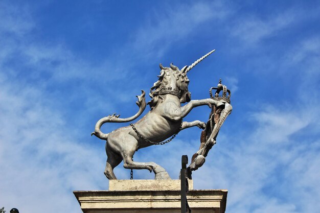 Het monument in Castle of Hampton Court Engeland