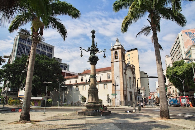 Het monument in Rio de Janeiro, Brazilië