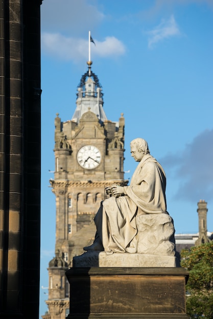 Het monument van Walter Scott. Edinburgh. Schotland. UK.