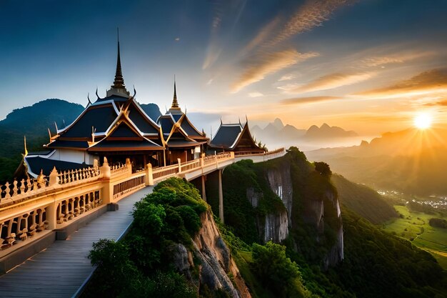 Foto het mooiste uitzicht in thailand.