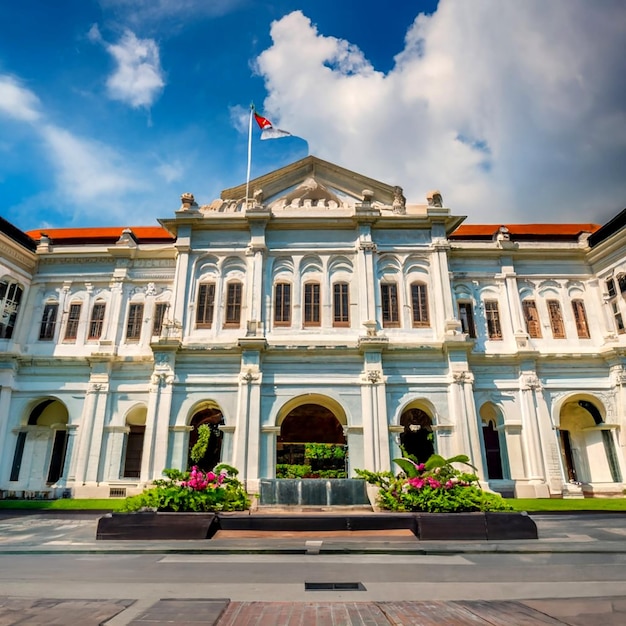 Het Nationaal Museum van Singapore bevindt zich in een historisch gebouw.