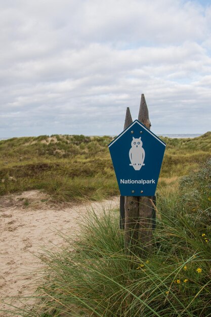 Foto het oost-frisische eiland borkum dit deel van het eiland behoort tot het wadden sea national park