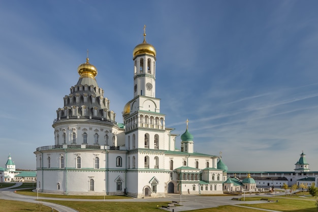 Het opstandingsklooster of het nieuwe jeruzalem-klooster istra moskou regio rusland