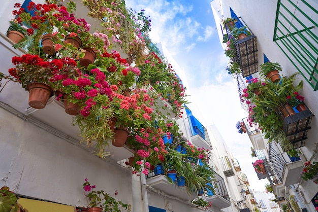 Het oude dorp van Peniscola in Castellon van Spanje