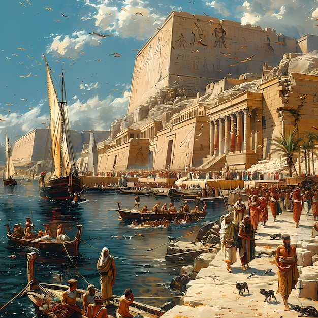 Het oude Egypte De Nijl en de piramides