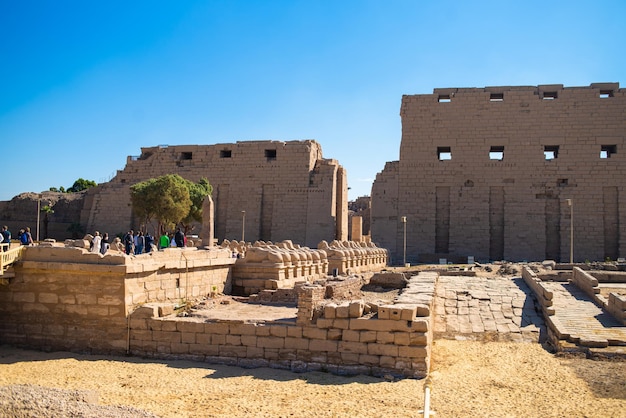 Het oude karnak egypte