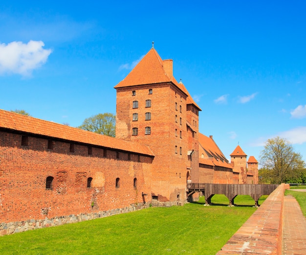 Het oude kasteel in Malbork.