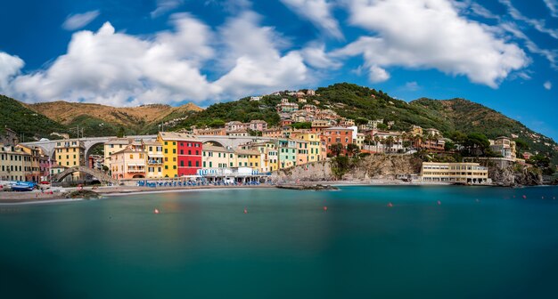 Het oude vissersdorpje Bogliasco, aan de Italiaanse Rivièra