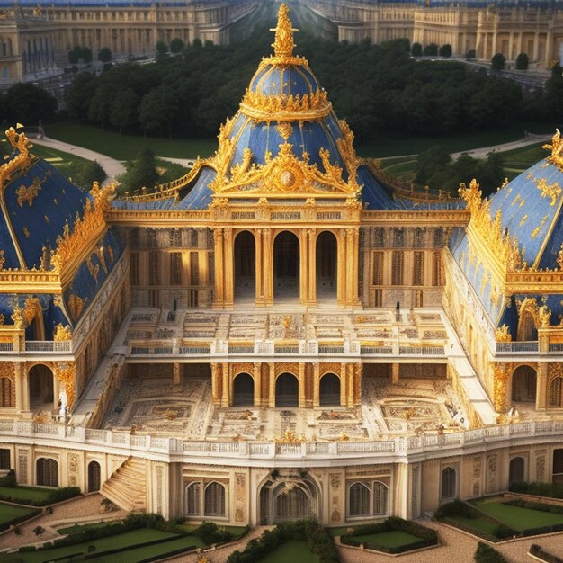 Het paleis van Versailles.