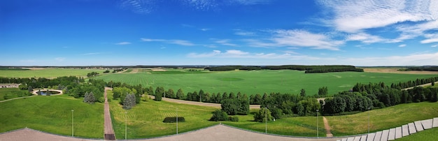 Het panoramische uitzicht op de natuur in Wit-Rusland