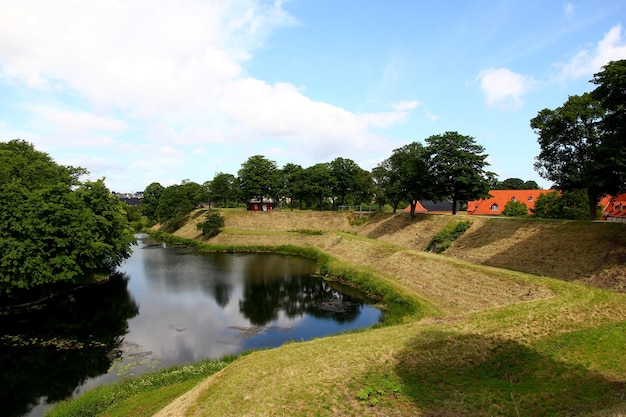 Het park in de stad Denemarken van Kopenhagen