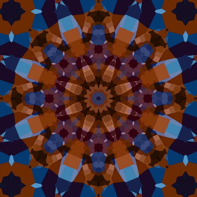 Het patroon is abstract, de textuur is rijk versierd.