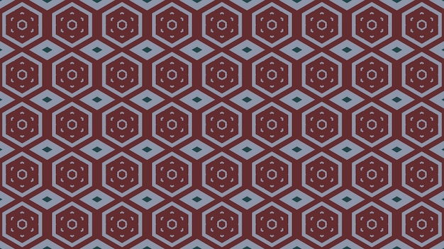 Het patroon van de rode en groene geometrische vormen.