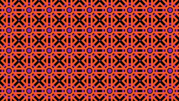 Het patroon van de zwarte en rode vierkanten op een zwarte achtergrond.