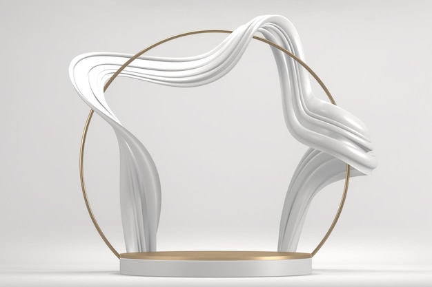 Het podiumpodium voor productendecoratie geschikte 3D-weergave: