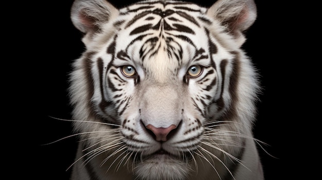 Het portret van de witte tijger