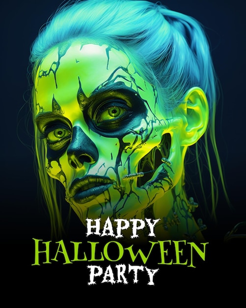 Het posterontwerp van Halloween