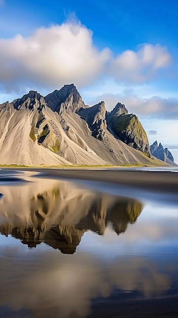 Het prachtige IJslandse strand van Stockiness