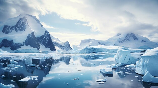 Het prachtige landschap van Antarctica