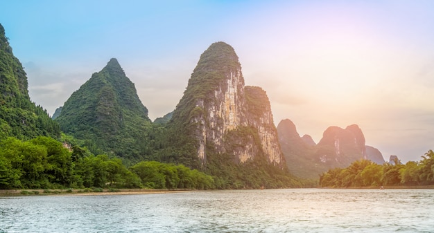 Het prachtige landschap van Guilin, Guangxi