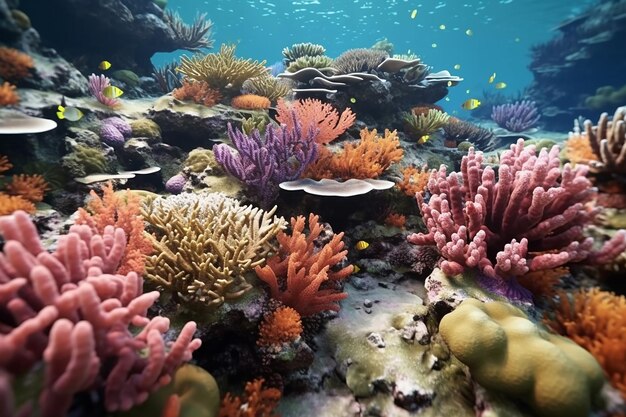 Het prachtige landschap van het koraalrif