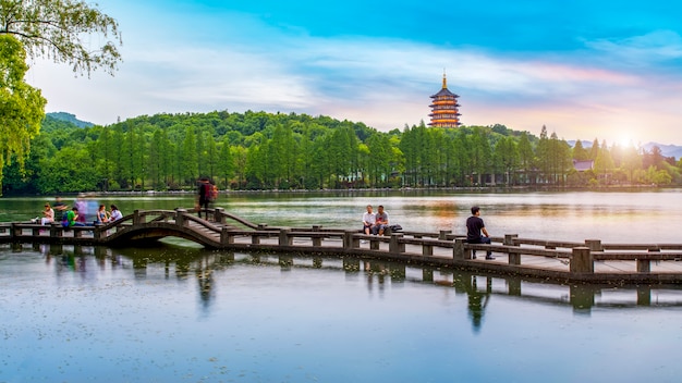 Het prachtige landschap van West Lake in Hangzhou