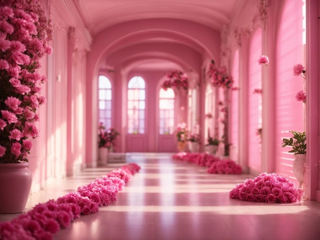 Het prachtige roze paradijshuis van Barbie.