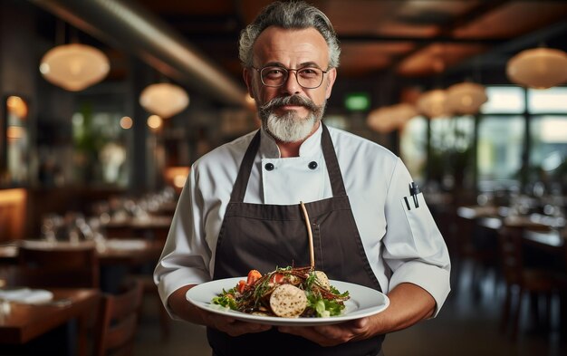 Foto het presenteren van de beste gastronomie