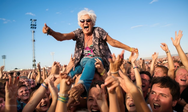 Het publiek barstte uit in opwinding toen de energieke artiest het podium betrad en een razernij van crowdsurfen veroorzaakte bij het concertontwerp.