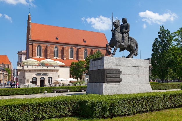 Het ruiterbeeld van Boleslaw I in Wroclaw