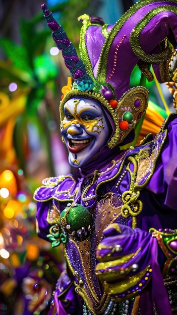 Het schitterende en kleurrijke Rio carnaval het landschap