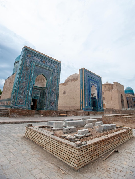 Het Shahi Zinda Memorial Complex in Samarkand Oezbekistan