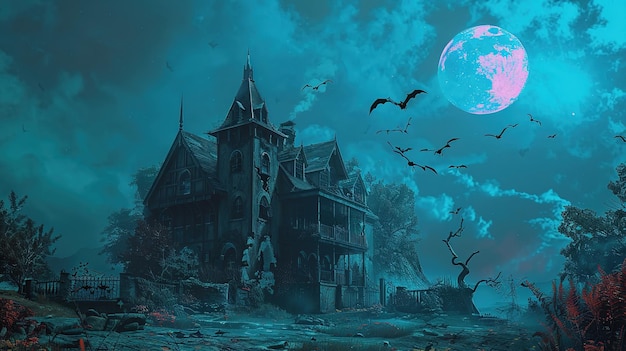 Het spookachtige huis.