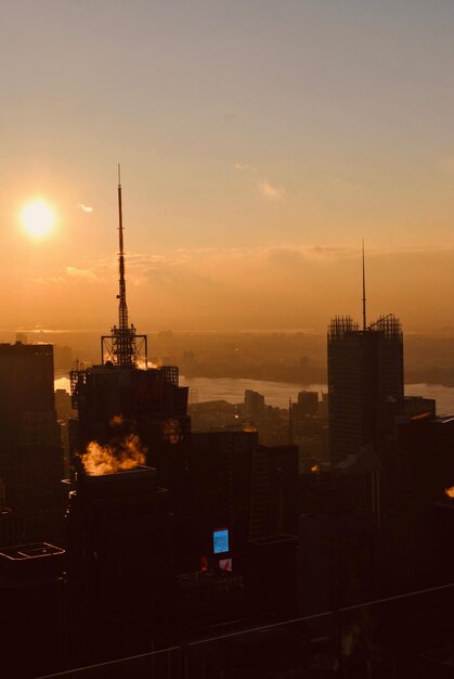 Foto het stadsbeeld van manhattan