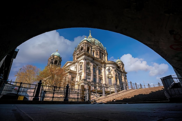 Het stadsgezicht van de kathedraal van berlijn van Duitsland