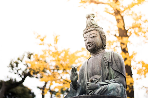 Het standbeeld van Boedha in asakusatempel Tokyo, Japan