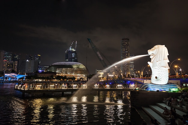 Het standbeeld van Merlion