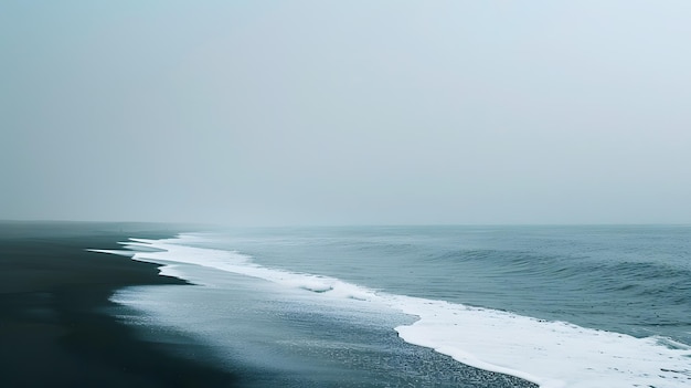 Het strand in de winter.