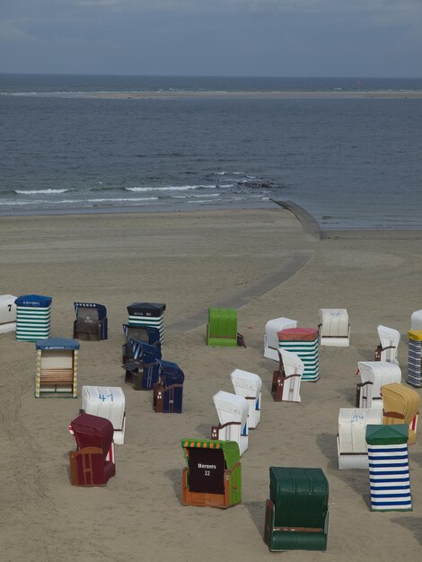 Het strand van Borkum.