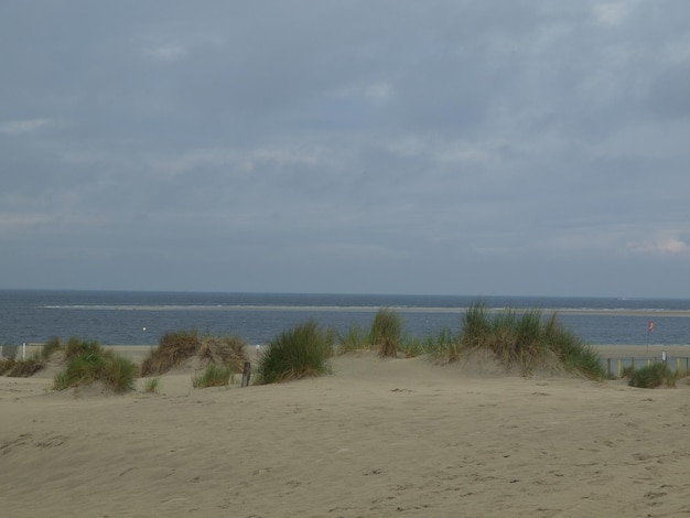 Het strand van Borkum.