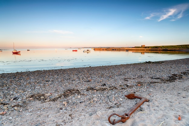 Het strand van Holy Island