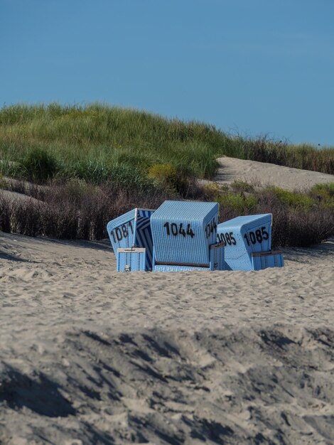 Foto het strand van langeoog.