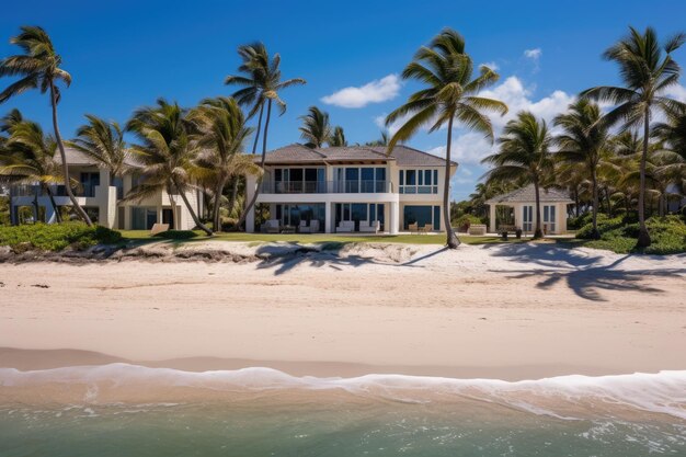 Foto het strandhuis is gelegen aan het strand.