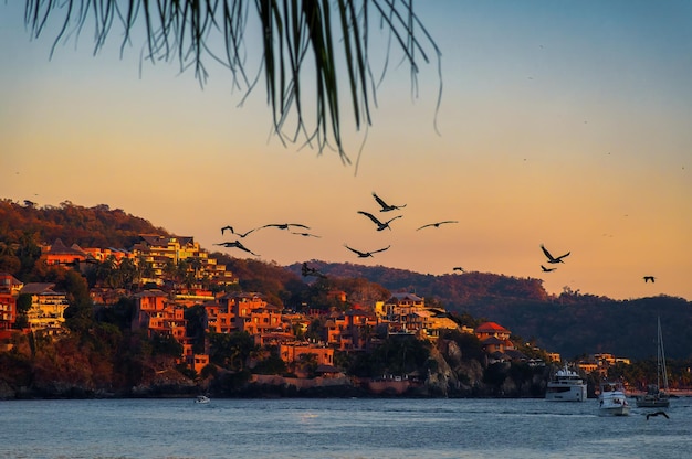 Het strandlandschap van Zihuatanejo in Guerrero