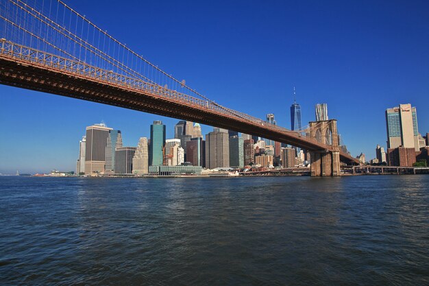 Het uitzicht op de binnenstad, New York, Verenigde Staten