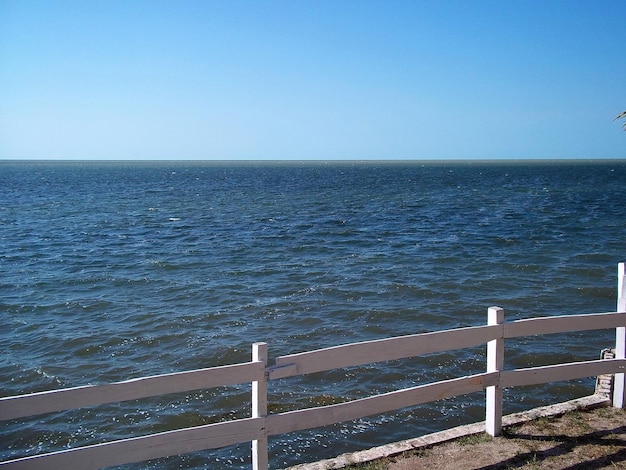 Het uitzicht op de Caribische zee in Campeche Yucatan Mexico