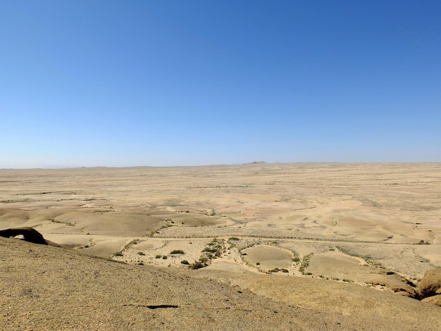 Het uitzicht op de woestijn Windhoek Namibië