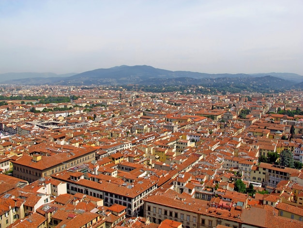 Het uitzicht op vintage huizen in Florence, Italië